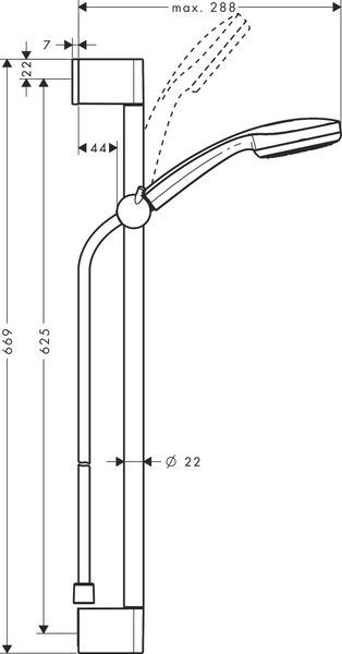 Душовий гарнітур HANSGROHE MYCLUB 26837402 96456 фото