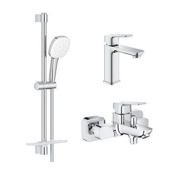 Набор смесителей 3 в 1 GROHE CUBEO UA125246M 100633 фото