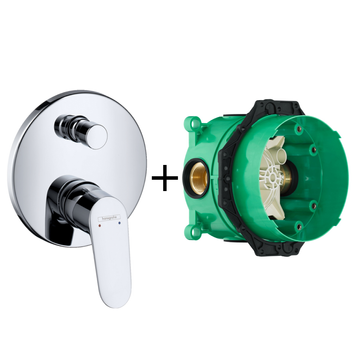 Смеситель для ванны со скрытой частью HANSGROHE FOCUS 31945000+01800180 102000 фото