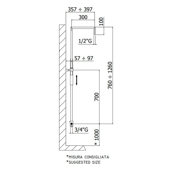 Душова система без лійок PAFFONI ZCOL615CRX 800000008843 фото