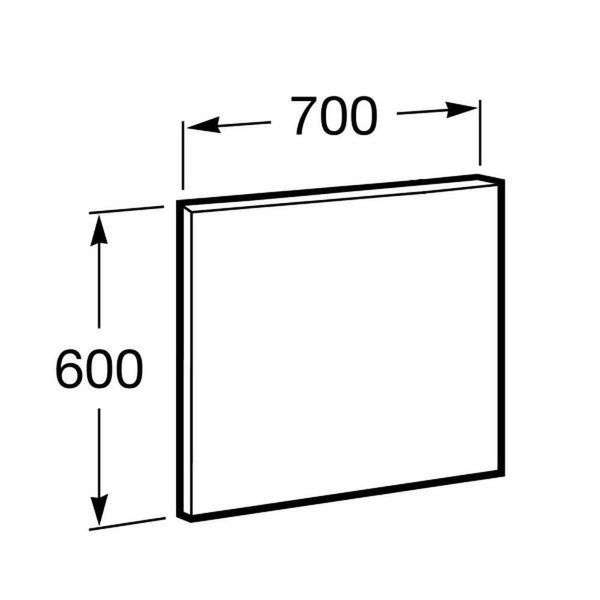Дзеркало для ванної кімнати ROCA VICTORIA BASIC A812327406 60641 фото