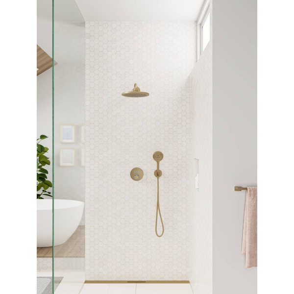 Лейка верхнего душа круглая HANSGROHE CROMA, бронза сатин 74982 фото