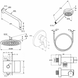 Набор душевая система со смесителем скрытого монтажа, смеситель для умывальника KLUDI PURE&EASY 376400565, 7в1, хром 80000002123 фото 2