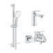 Набор смесителей 3 в 1 GROHE CUBEO UA125246M 100633 фото 1
