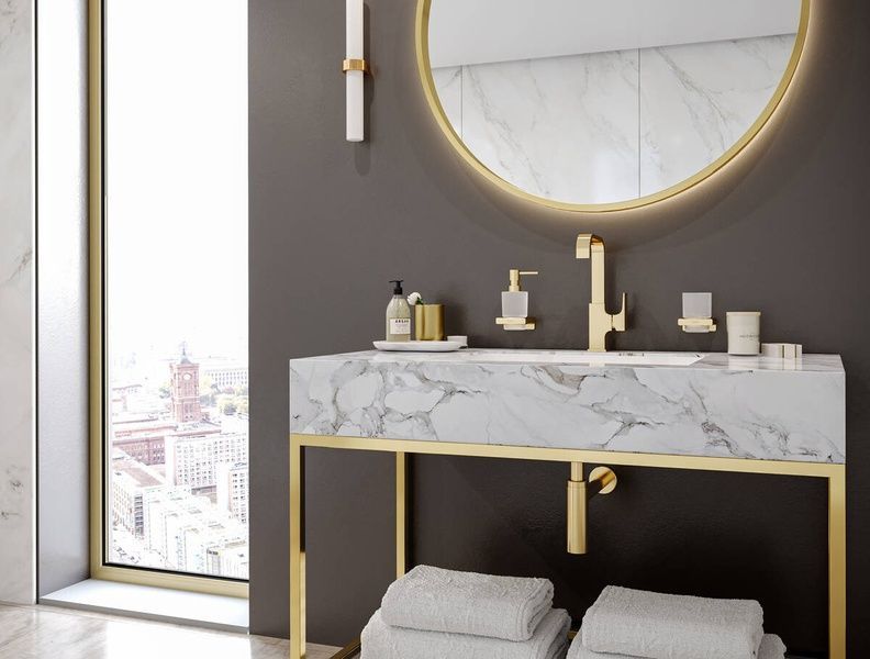 Стаканчик для зубних щіток HANSGROHE ADDSTORIS 41749140, бронза сатин 85420 фото