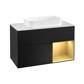 Тумба под раковину VILLEROY & BOCH FINION G661HFPD, черный 800005645 фото
