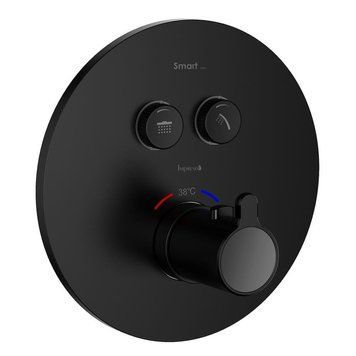 Смеситель скрытого монтажа с термостатом IMPRESE SMART CLICK ZMK101901238, черный 82172 фото