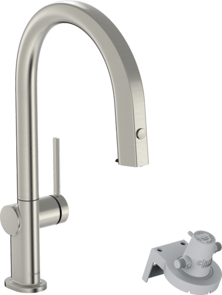 Змішувач для кухонної мийки HANSGROHE AQITTURA M91 76803800, нержавіюча сталь 91796 фото