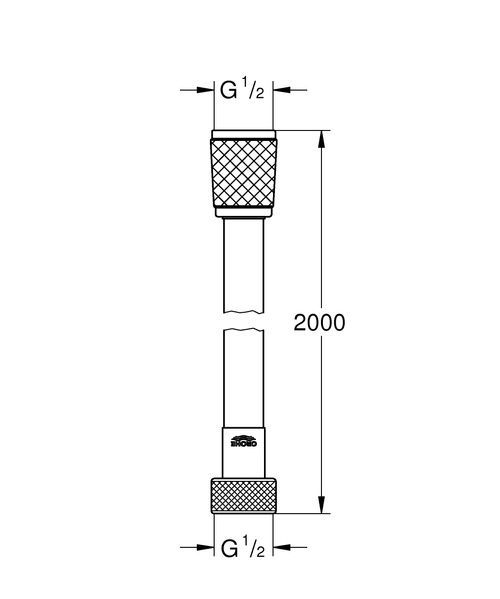 Шланг для душа GROHE RELEXA FLEX 28155002, 2000 мм 93511 фото