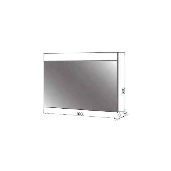 Зеркало для ванной ЮВВИС Валенсія Z-100 LED, Z-100 LED, хром 800001892 фото
