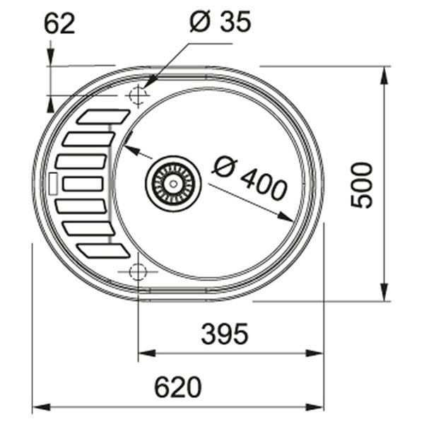Кухонная мойка FRANKE RONDA ROG 611-62 114.0251.445, бежевый 800006736 фото