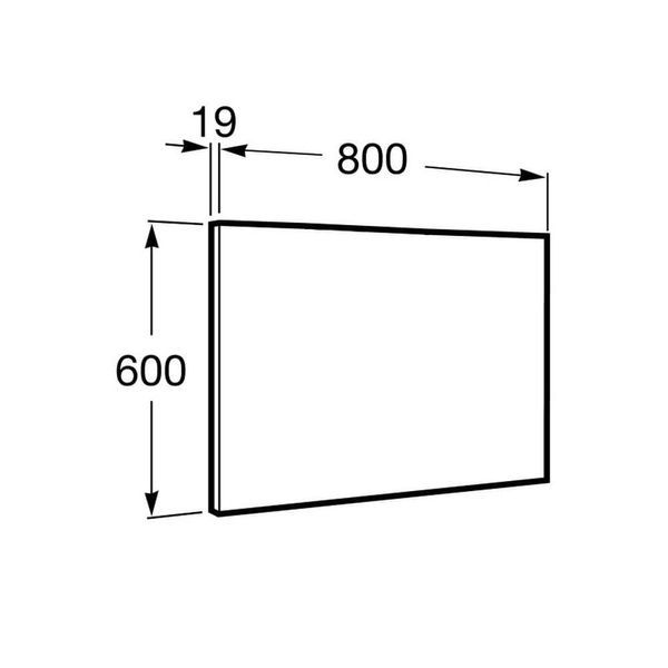 Дзеркало для ванної кімнати ROCA VICTORIA BASIC A812328406 60642 фото