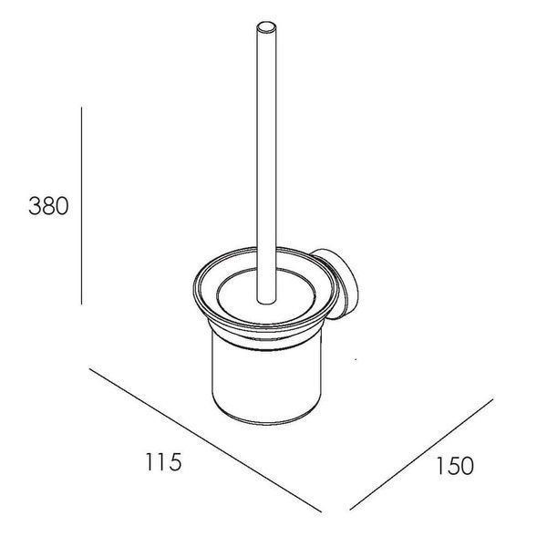 Щетка для унитаза IMPRESE SKALA 151275, хром 80302 фото