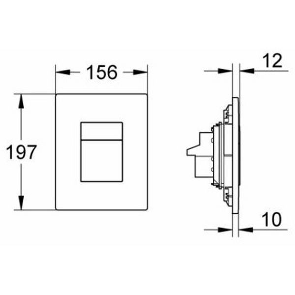 Клавіша змиву GROHE SKATE COSMOPOLITAN 38732BR0, титан 41577 фото