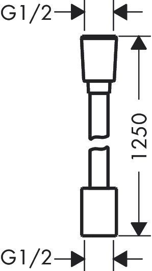 Душевой шланг HANSGROHE DESIGNFLEX 28221210, бежевый 800003829 фото