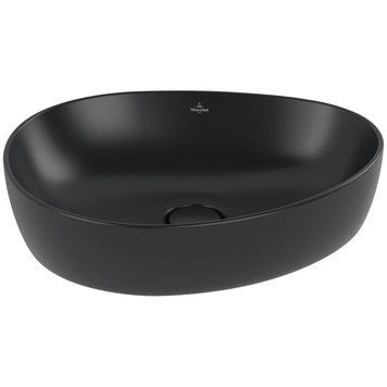 Умивальник на стільницю VILLEROY & BOCH ANTAO 4A7351R7, 51x40см, Ceramic Plus, чорний матовий 800005578 фото