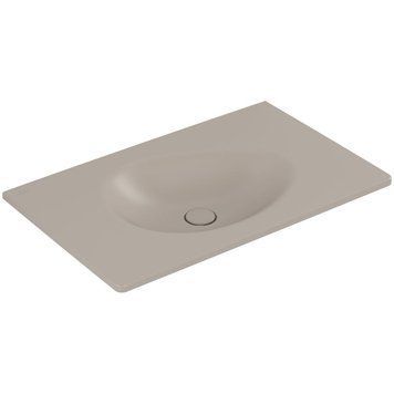 Умивальник накладний VILLEROY & BOCH ANTAO 4A7583AM, 80x50см, без переливу, без отвору під змішувач, Ceramic Plus, бежевий 800005878 фото