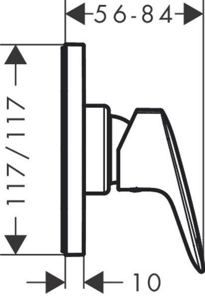 Змішувач для душу HANSGROHE LOGIS 71604000 81717 фото