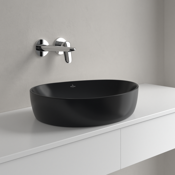 Умивальник на стільницю VILLEROY & BOCH ANTAO 4A7351R7, 51x40см, Ceramic Plus, чорний матовий 800005578 фото