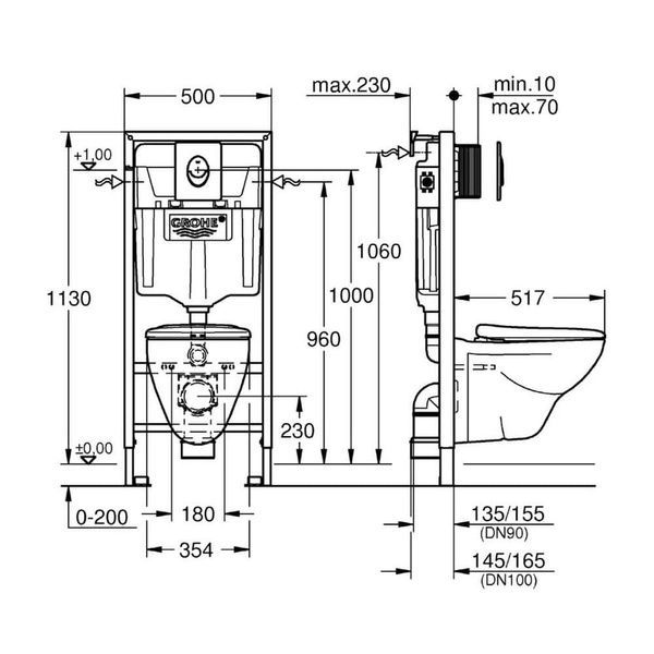 Набор инсталляционный GROHE SOLIDO PERFECT 39192000 53778 фото