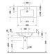 Умивальник накладний DURAVIT ME BY STARCK 2336830000, 83х49 з отвором під змішувач 800005969 фото 3