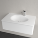 Умывальник накладной VILLEROY & BOCH ANTAO 4A7584RW, 80x50см, со скрытым переливом, с отверстием под смеситель, Ceramic Plus, белый матовый 800005728 фото 3