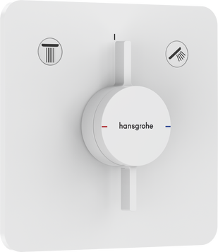 Смеситель для душа скрытого монтажа HANSGROHE DUOTURN Q 75414700, белый матовый 800003897 фото