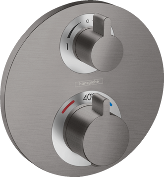 Термостат для душа HANSGROHE ECOSTAT S 15758340, черный матовый хром 80717 фото