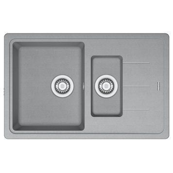 Кухонная мойка FRANKE BASIS BFG 651-78 114.0565.111, серый матовый 800006987 фото