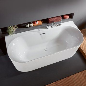 Ванна акриловая VILLEROY & BOCH LOOP & FRIENDS UBA180LOF9CS00V-01, пристенная, 180x80, белый 800005846 фото