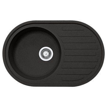 Кухонная мойка FRANKE RONDA ROG 611 114.0668.599, оникс 800006737 фото