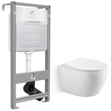 Набор инсталляция IMPRESE i-FRAME i1210 с унитазом IMPRESE SVETLY Twist 102841 фото
