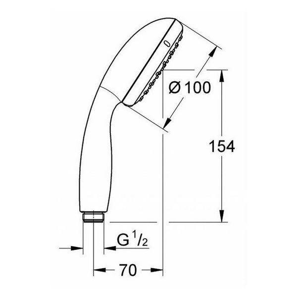 Лейка ручного душа GROHE TEMPESTA NEW 26161001 69679 фото