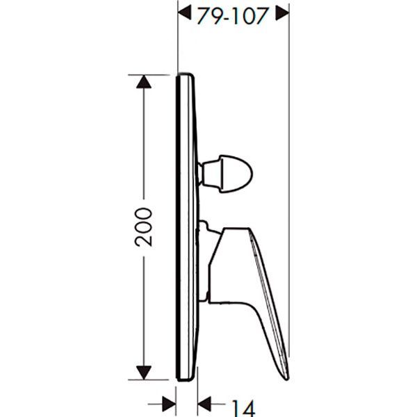 Смеситель для ванны HANSGROHE MYCUBE 71245000 51817 фото