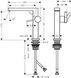 Змішувач для раковини HANSGROHE TECTURIS E 73041670, чорний матовий 800003997 фото 3