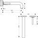 Смеситель для раковины AXOR CITTERIO 39116000, однорычажный, настенный, с тонкой рукояткой, с изливом 220 мм, с отдельными розетками 13293 фото 2