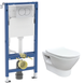 Набор инсталляция GEBERIT DUOFIX H112 с унитазом RJ FEEL Rimless, клавиша DELTA01 ROUND хром 102838 фото 1
