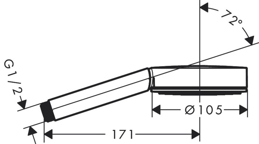 Ручний душ HANSGROHE PULSIFY 24121700, білий матовий 800004447 фото