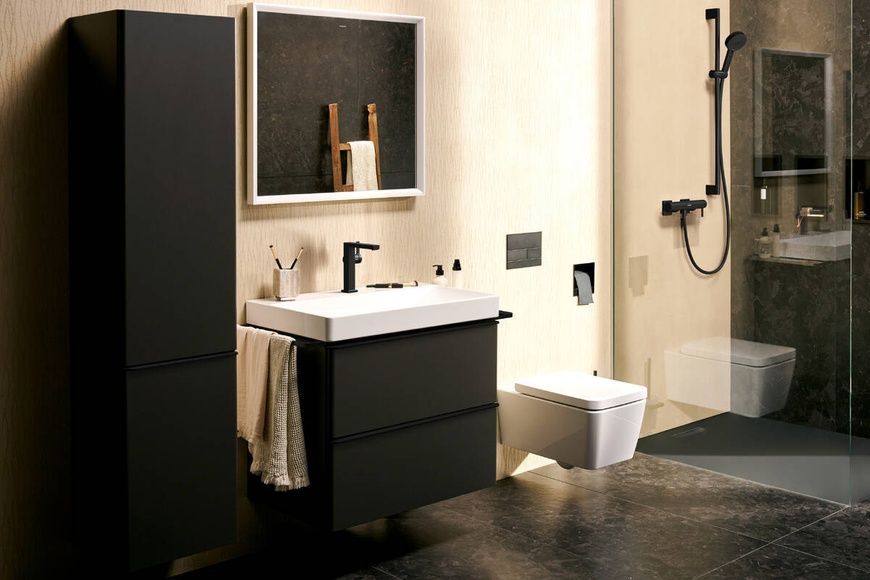 Змішувач для раковини HANSGROHE TECTURIS E 73041670, чорний матовий 800003997 фото