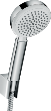 Душевой набор с душевым шлангом HANSGROHE CROMETTA 26664400, хром с белым 44469 фото