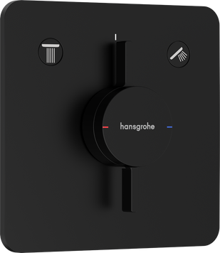 Смеситель для душа скрытого монтажа HANSGROHE DUOTURN Q 75414670, черный матовый 800003898 фото