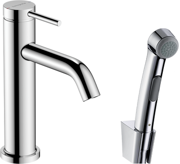 Смеситель для раковины с гигиеническим душем HANSGROHE TECTURIS S 73211000 96968 фото
