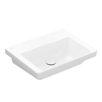 Умывальник подвесной VILLEROY & BOCH SUBWAY 3.0 4A7058R1, 55x44 см CeramicPlus, белый 800005797 фото