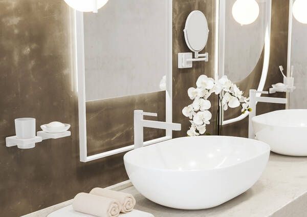 Зеркало косметическое HANSGROHE ADDSTORIS 41791700, белый матовый 102669 фото