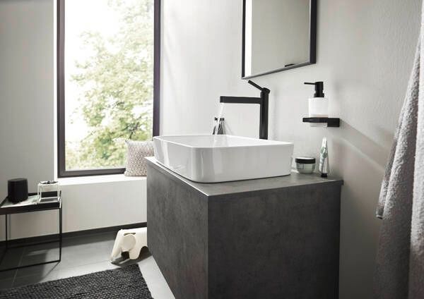 Диспенсер для жидкого мыла HANSGROHE ADDSTORIS 41745140, бронза сатин 85417 фото