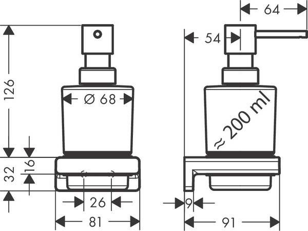 Диспенсер для жидкого мыла HANSGROHE ADDSTORIS 41745140, бронза сатин 85417 фото
