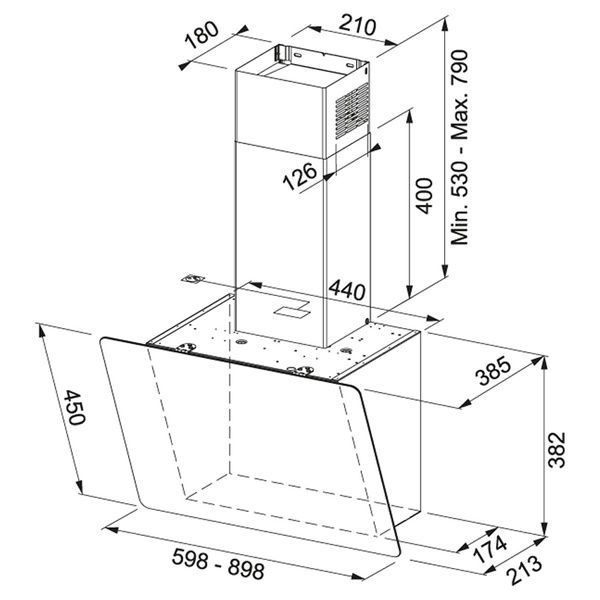 Кухонная вытяжка FRANKE SMART Vertical 2.0 FPJ 915 V BK/DG 330.0573.295, чёрный 800006638 фото