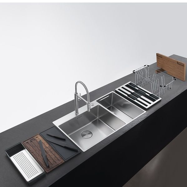 Кухонная мойка FRANKE BOX CENTER BWX 220-54-27 TL WCR 127.0538.259, нержавеющая сталь 800006938 фото