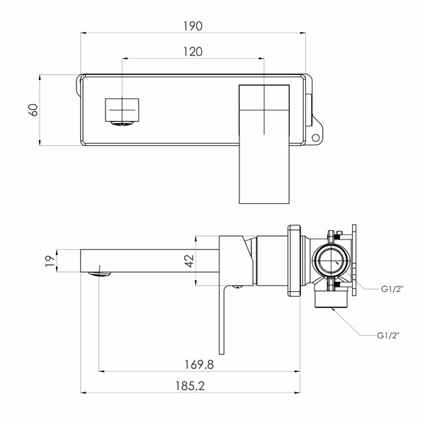 Смеситель для умывальника IMPRESE KARLOV f03507601AC 93322 фото