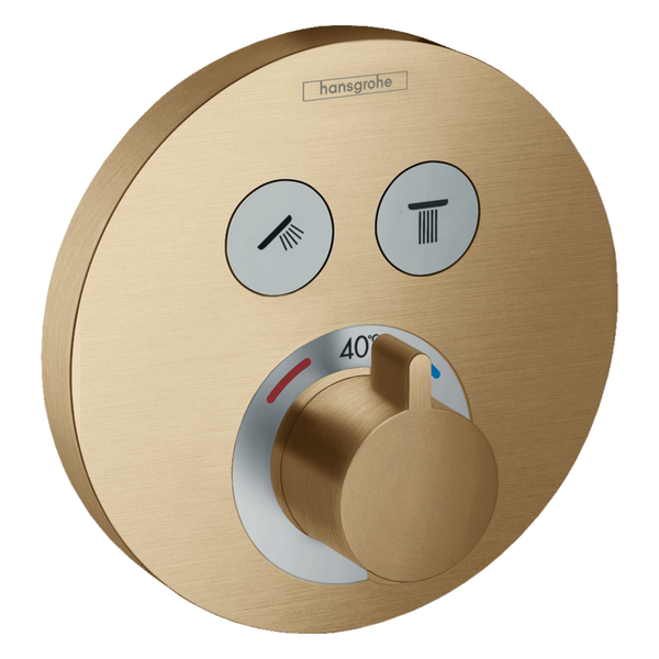 Термостат прихованого монтажу HANSGROHE SHOWERSELECT S 15743140, бронза 92616 фото